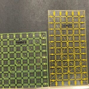 Omnigrid Quilting Ruler Set - Clear with Yellow Markings